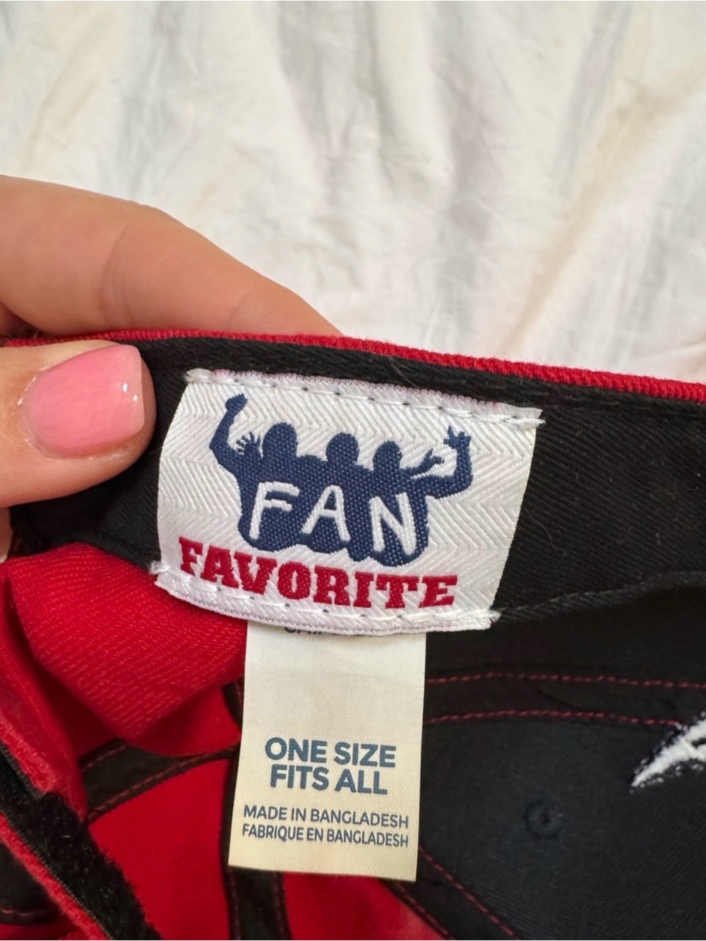 Vintage Y2K Atlanta Braves Fan Favorite MLB Strapback Hat Red Navy OSFA - Picture 5 of 6